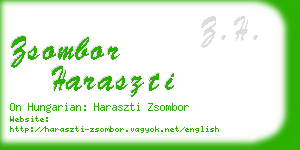 zsombor haraszti business card